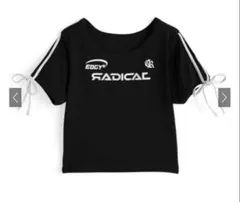 GRL サイドラインリボンロゴTシャツ[pm552]