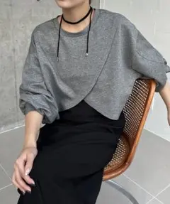 CAPRICIEUX LE'MAGE ボンディングカシュクールプルオーバー