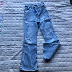 MOUSSY ブーツカットデニム ライトブルー