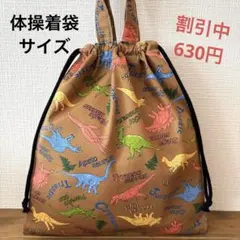 1049【おまとめ割不可】恐竜柄体操着袋