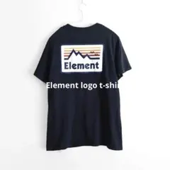 Element エレメント Tシャツ ネイビー 山ロゴ