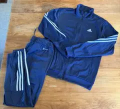 【アディダス】メンズ　ジャージ　上下セット　XLネイビー