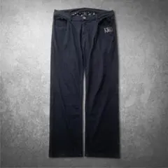 Karl Kani ワイドブラックパンツ オーバーサイズ Y2K ヒップホップのサムネイル