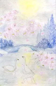 momorin様専用水彩画 お正月と馬と小鳥さん 値段は※900円です - メルカリ