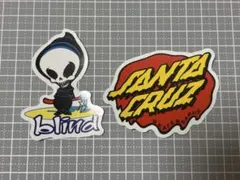 防水ステッカー　blind、SANTA CRUZ 2枚まとめ売り