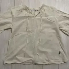 ユニクロ JW ANDERSON 7分袖 ブラウス シャツ Sサイズ 刺繍