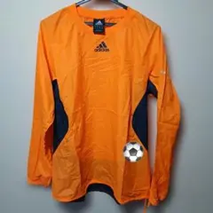 adidas オレンジ 長袖ピステ L
