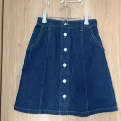 デニム ミニスカート ボタン付き Sサイズ