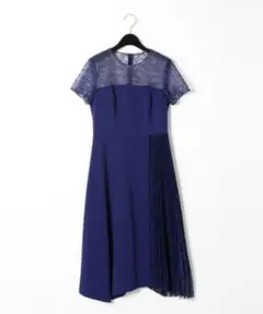 ダイアグラム　レースプリーツ切替ワンピース