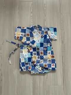 アンパンマン ベビー甚平 80cm ブルー