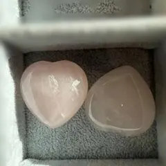 ローズクォーツ ハート型 2個セット#1