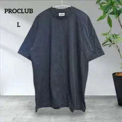 プロクラブ 無地 半袖Ｔシャツ クルーネック L 黒 綿 ストリートカジュアルのサムネイル