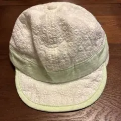 刺繍入りホワイトミントグリーンキャップのサムネイル