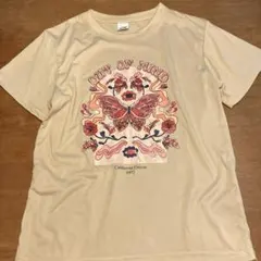 ヴィンテージ風　レトロプリントTシャツ M ヒッピー　70's 新品　boho