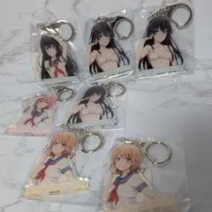 俺ガイル　雪ノ下雪乃　由比ヶ浜結衣　アクリルキーホルダー　DMMスクラッチ　4個