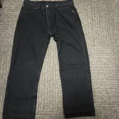 即購入◎ 裾上げ66cm LEVI'S 555 ブラックデニム W34 L32