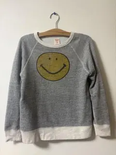 DENIM DUNGAREE スマイル トレーナー Lサイズ