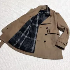 ブラックレーベル クレストブリッジ ウール(羊毛)トレンチ ベージュ Mサイズ