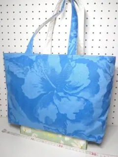 トートバッグ エコ サブ リバーシブル ハワイ ハイビスカス ハンドメイド