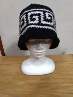 1-55 クラッシャー ハット クロシェハット ハンドメイド ビーニー ニット帽