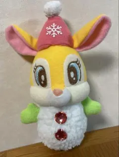 ミスバニー　ぬいぐるみ　キーチェーン　雪だるま