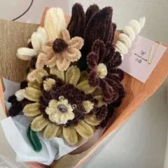 韓国/枯れない花/モールフラワークマさんミニブーケ