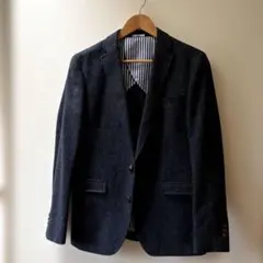 ツィード風 濃紺ジャケット A6 SUIT SELECT