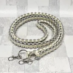 ⭐︎★SALE★⭐︎ スマホショルダー　オフ白×薄灰色︎ シンプル
