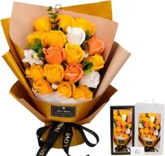 ソープフラワー花束 母の日プレゼント，誕生日プレゼント ソープフラワー バラ