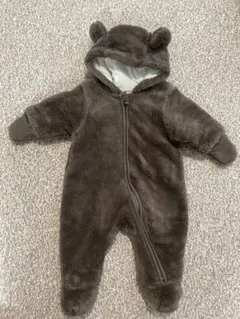 美品　H&M ベビー くま耳 フリース カバーオール 0-1ヶ月