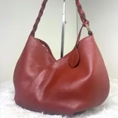 [美品] マザーハウス　チューリップ　ワンショルダーバッグ　ハンドバッグ　レザー