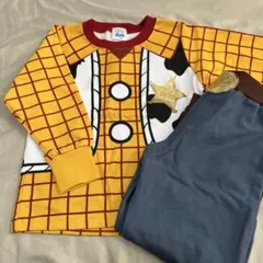 トイストーリー ウッディ なりきり セットアップ 110cm 新品 未使用 裏毛