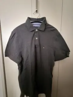 TOMMY HILFIGER ダークグレー ポロシャツ XL