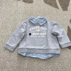 コムサイズム　襟付きトレーナー　80サイズ