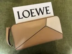 LOEWE パズル長財布 ベージュ/ホワイト