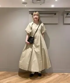 最終値下げ　Ray BEAMS タック ボリュームスリーブ ワンピース