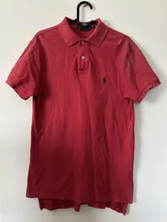90s USA製 Ralph Lauren 半袖ポロシャツ レッド