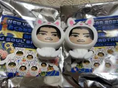 トラステ 着ぐるみキーホルダー うさぎ 三代目 小林直己 2点セット