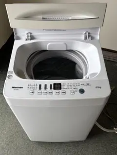 2020Hisense全自動電気洗濯機HW-T45D 4.5kg【引き渡し限定】のサムネイル