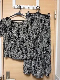 【値下げ】アルファキュービック☆未使用、ドット柄 セットアップ