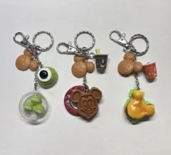 東京ディズニーリゾート ディズニーランド キーチェーン3個 パークフード