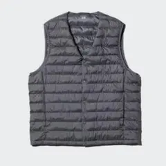 ○バーコさん専用ユニクロ　パフテックコンパクトベスト　XL ダークグレー　メンズ