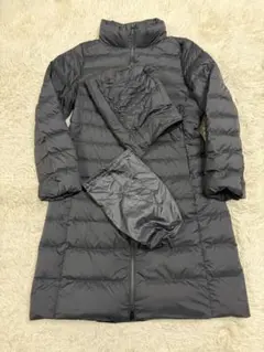 【2024年製造】ユニクロ ウルトラライトダウン ロングコート 黒 撥水 収納袋