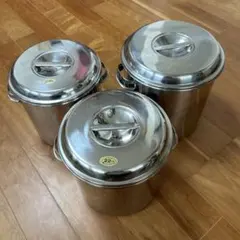 ステンレス 寸胴鍋 蓋付き キッチンポット ボウル 5点セット 調理器具