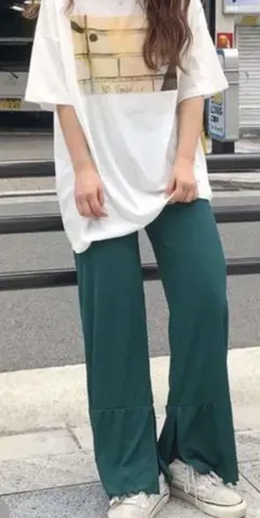 カスタネ kastane 重ね着フレアパンツ カジュアルパンツのサムネイル