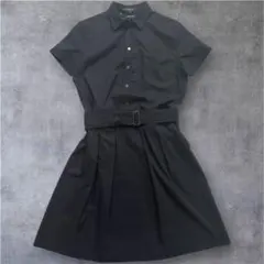 美品LAUTREAMONT DE CLASSE ベルト付シャツワンピース フレア