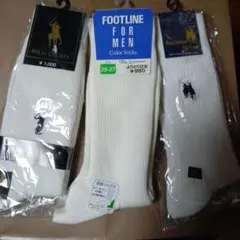 ソックス　新品　白　3足
