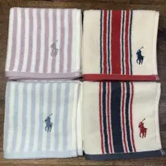 ラルフローレンハンドタオル 4枚セット Cセット