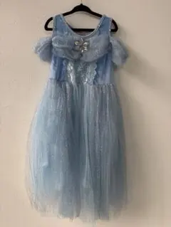 アナ雪 エルサ ドレス 青 110 コスプレ