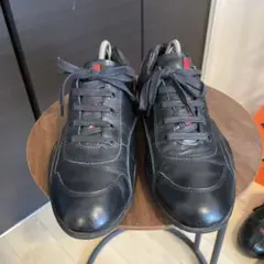 美品 PRADA メンズスニーカー 4E 1835 9 レザー&ナイロン - メルカリ
